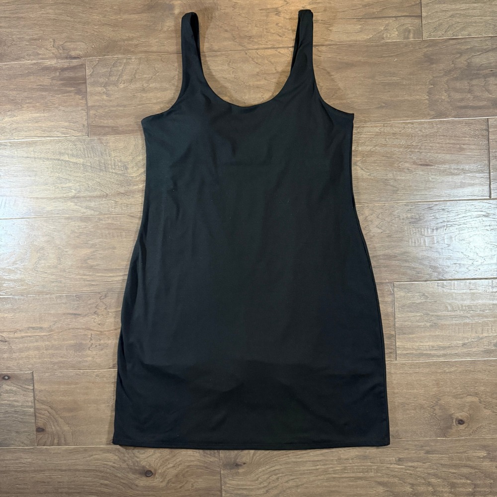 Kyodan Womens Black Active Exercise Dress Built-in Shorts Shelf Bra Medium M